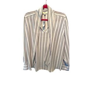 Loft Women's Blouse with Tie Front Size XL
